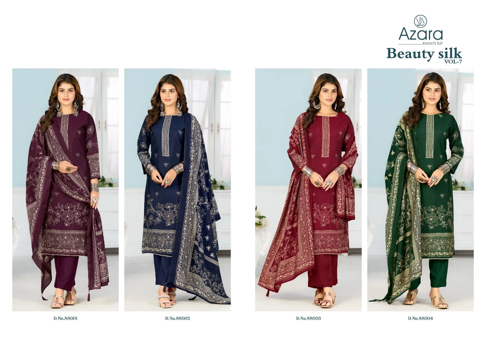 Radhika Azara Beauty Silk Vol 7 Modal Muslin Printed Dress Material