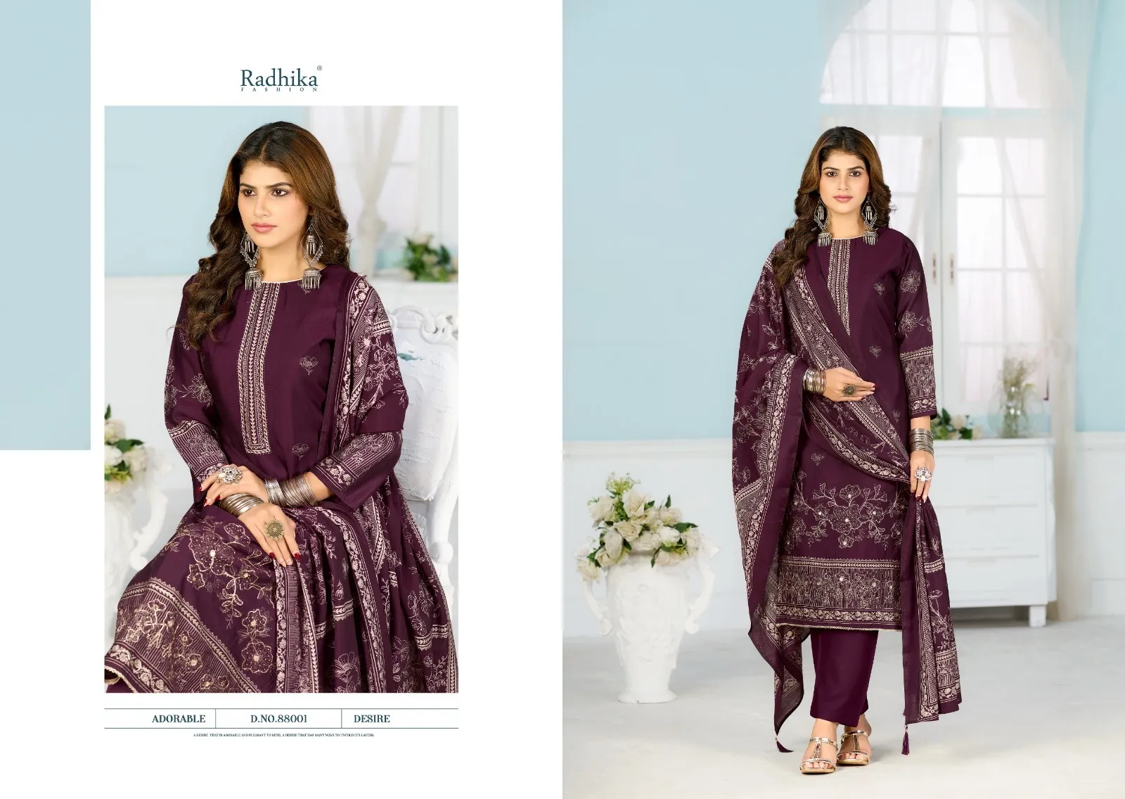 Radhika Azara Beauty Silk Vol 7 Modal Muslin Printed Dress Material