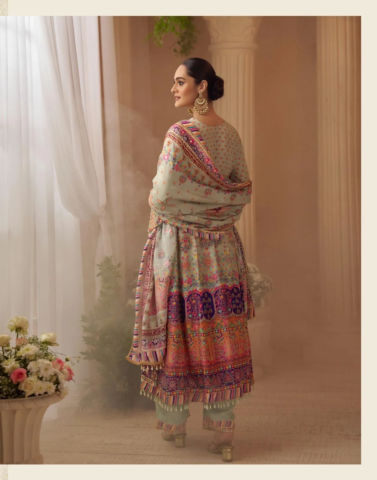 Sayuri Sarthi Crepe Silk Printed Handwork Salwar Kameez Suit